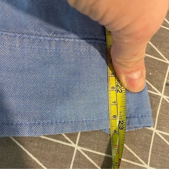 GAP Cotton Blue Oxford Button Up Shirt XS - Picture 6 of 9